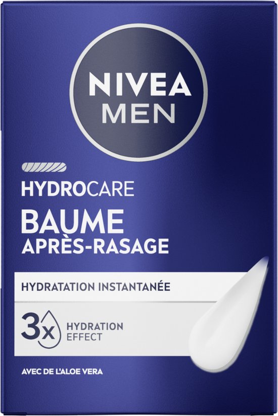 NIVEA MEN HYDROCARE Baume après-rasage - Baume - Hydrate pendant 24 h - Baume après-rasage - 100 ml