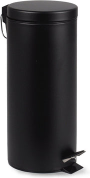 BRASQ Poubelle à pédale 30 litres - Noir - PB130 - Poubelle à pédale amovible - Poubelle - Corbeille - Poubelle - Déchets