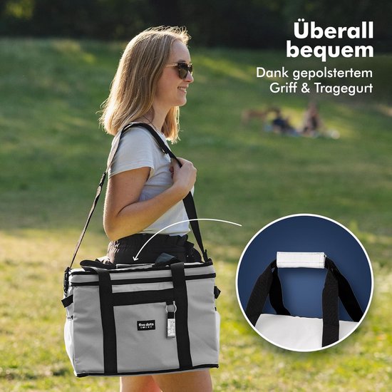 Sac isotherme pliable pour faire les courses et pique-niquer - Sac isotherme « Grande voiture » : sac thermique et sac de pique-nique pour la voiture - Mieux s'organiser avec le sac isotherme « Grande voiture » - Sac à déjeuner et mini-glacière