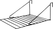 BRASQ Portoir à linge suspendu noir - 5 mètres - Portoir à linge pour porte et balcon - Portoir à linge pliable - Portoir à linge mural - Portoir à linge suspendu - 53x71x27 cm