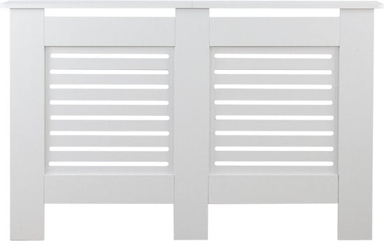 Caisson de radiateur - Enceinte de chauffage - Largeur 112 cm - Blanc