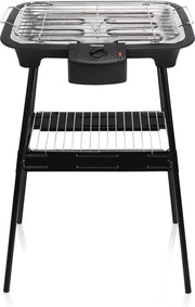 Barbecue électrique Tristar BQ-2883 avec support – Barbecue sur pied et de table – 2 000 W – Noir - Idéal pour le balcon ou le camping