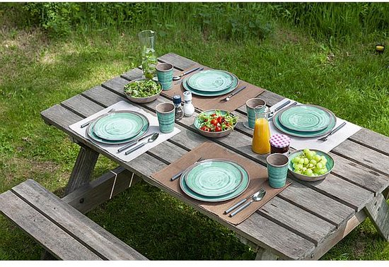 Bo-Camp - Tasse - Halo - Bleu - Lot de 4