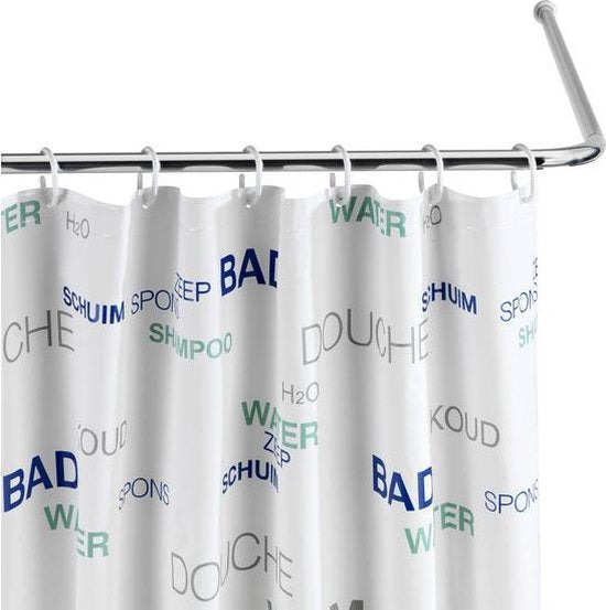 Tringle à rideau de douche Wenko 63,5 x 81 cm, aluminium chromé