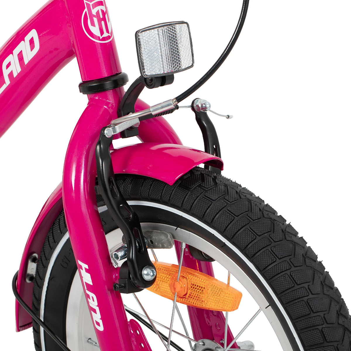 Vélo pour enfant Hiland Starry 12 pouces - Rose - avec roues d'appoint, 2 à 7 ans