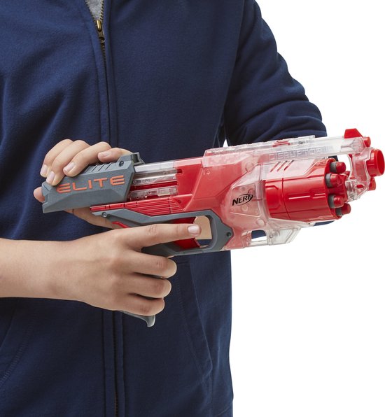 NERF Elite Disruptor - Transparent/Rouge