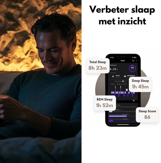 Focus® S1 Smart Ring - Or - Taille 11 - Fréquence cardiaque - Cycle menstruel - Moniteur de sommeil - Anneau intelligent - Performance sportive - Podomètre - Etanche à l'IP68 - Mesure de l'O2 - Femmes - Hommes - Wearables - Etui de chargement - anneau de