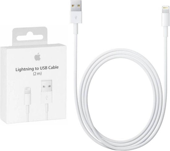Apple - Câble de recharge Lightning - USB-A vers Lightning - 12 W - 2 m - Blanc