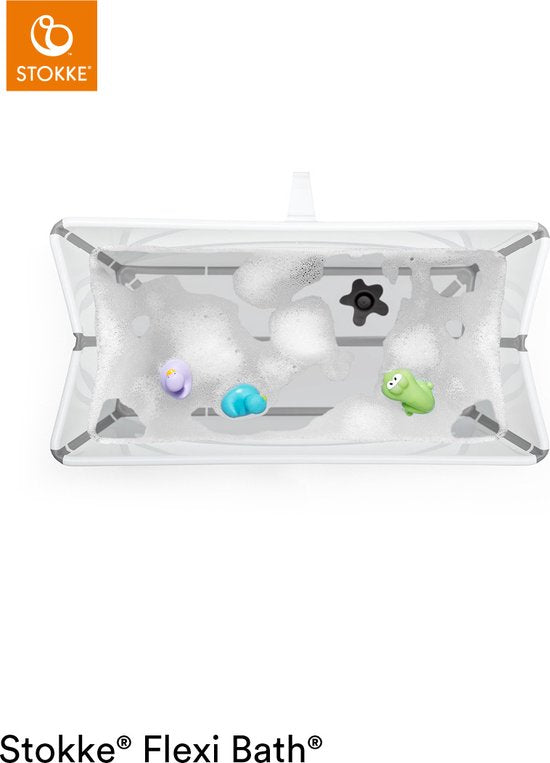 Ensemble Stokke® Flexi Bath® X-Large - Flexi Bath® XL + support pour nouveau-né - Blanc