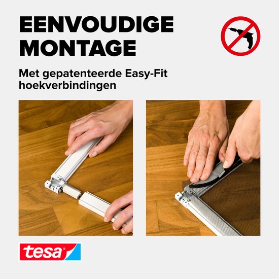 tesa ALU COMFORT 55195-00002-00 Moustiquaire (l x h) 1 200 mm x 1 500 mm Blanc 1 pièce(s)