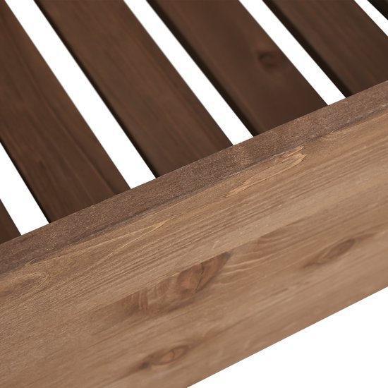 tectake® Vertical Garden Flora - Avec 5 jardinières pour fleurs, herbes ou légumes - Marron - 81 x 52 x 180 cm - Jardinière pour potager - Bacs à fleurs basculants en pin laqué - Tissu molletonné/toile de protection des racines inclus - Résistant aux inte