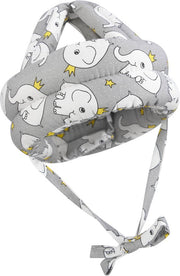 Protège-tête pour bébé - Casque de sécurité avec oreiller - Pour les tout-petits et les bébés qui apprennent à marcher - Souple, léger et réglable - Éléphant