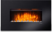 MOA Atmosphere Fireplace Electric - Cheminée avec télécommande et Ambilight - Poêle - 2000W - Noir