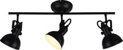 REALITY GINA - Spot - Noir mat - excl. 3x E14 40W