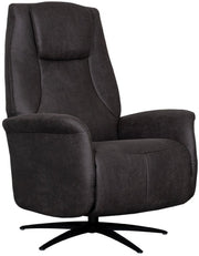 LABEL51 Fauteuil Stockholm - Gris - Tissu - Taille unique - - - Pivotant - Avec accoudoirs
