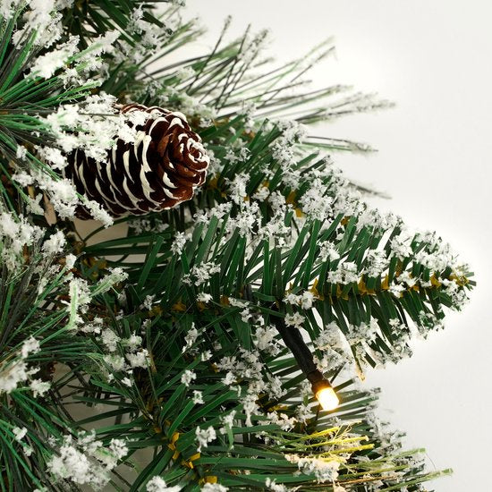 Black Box Trees Guirlande Vandans avec éclairage LED - L270 cm - Vert givré
