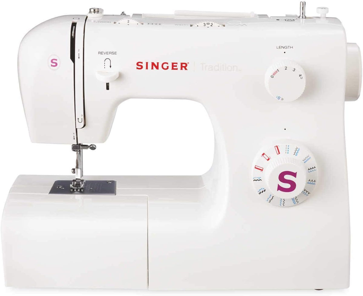 Machine à coudre Singer Tradition 2263 - 23 programmes de points - 44,8 x 22,4 x 36 cm - 85 W - Blanche