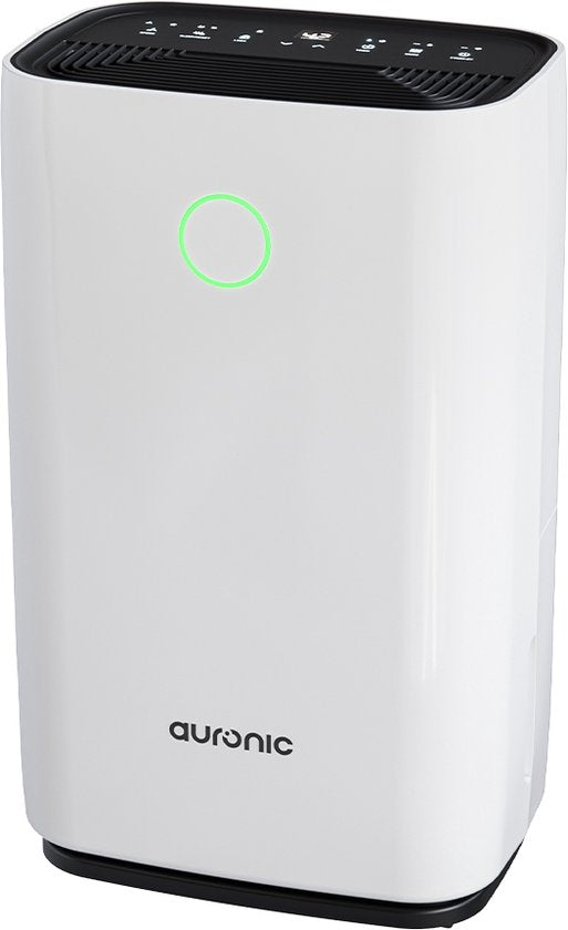 Déshumidificateur Auronic - Série compacte - 25L par jour - Fonction Lavage-Séchage - Chambre à coucher, salle de bain et salon - Blanc