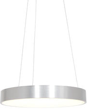 Suspension Ringlede 2695ZI argentée, ronde, 48 cm, hauteur réglable, en plastique et acier, design moderne Steinhauer pour usage intérieur