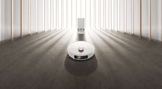 Aspirateur robot Xiaomi X10+ EU - Double serpillière rotative - Compatible avec l'eau - Détection LiDAR fonctionnant également de nuit - Caméra 3D ToF et RGB avancée - La station de recharge nettoie et sèche le robot