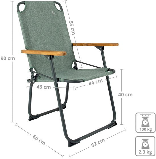 Bo-Camp - Industrial - Chaise - Bushwick - M - Vert