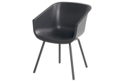 Chaise de jardin Hartman Amalia – Empilable – Aluminium et plastique – Anthracite