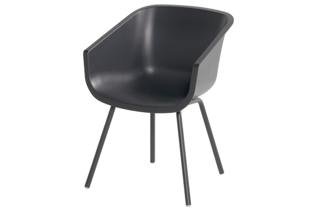Chaise de jardin Hartman Amalia – Empilable – Aluminium et plastique – Anthracite