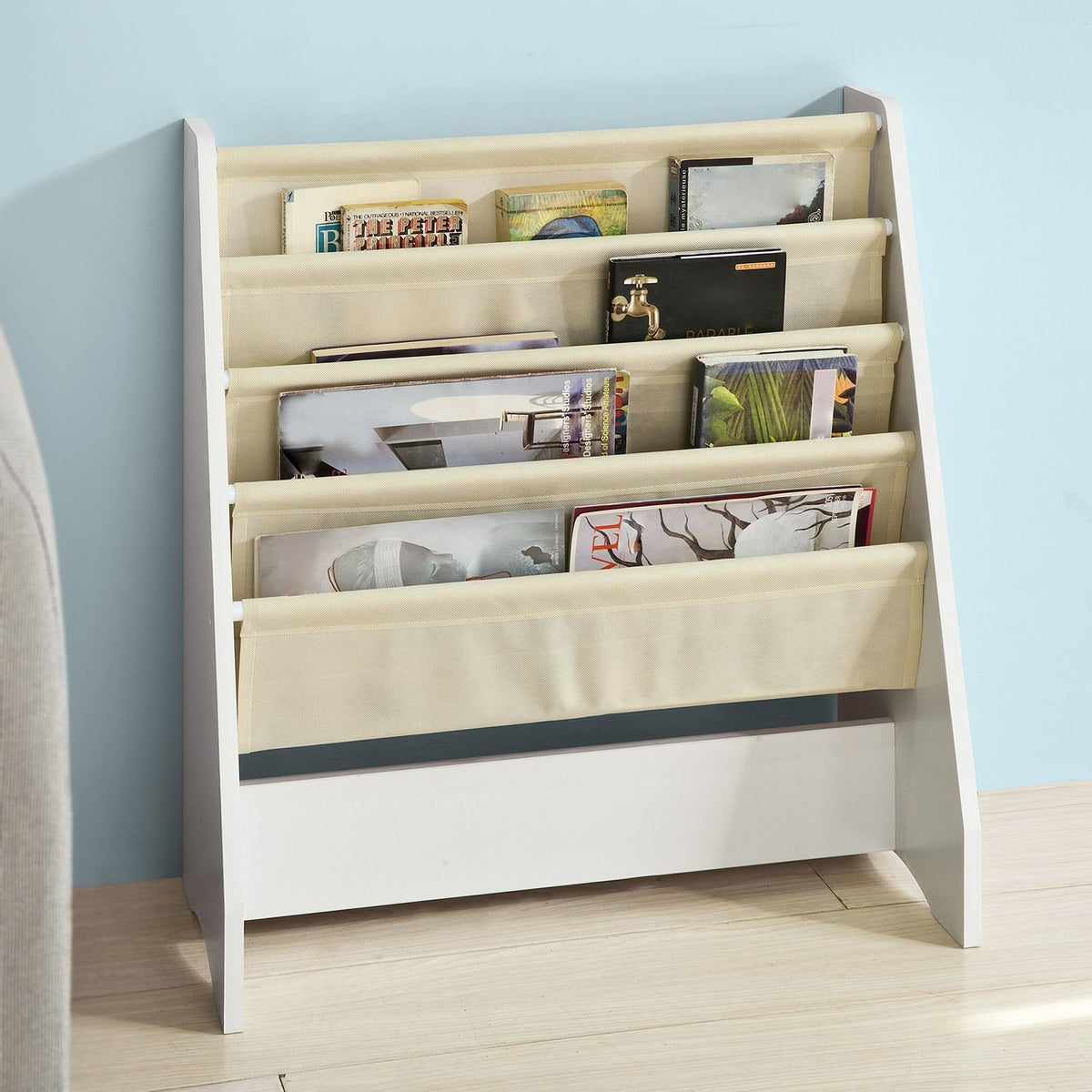 SoBuy Bibliothèque pour enfants - 4 compartiments - 62x71x29 cm