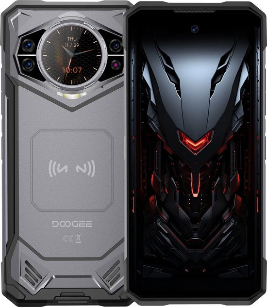 Doogee S200 NL – 6,72 pouces – Smartphone robuste – 12 Go + 20 Go de RAM – 256 Go de ROM – 10 100 mAh – Android 14.0 – Gris