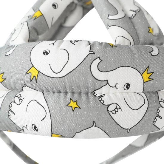 Protège-tête pour bébé - Casque de sécurité avec oreiller - Pour les tout-petits et les bébés qui apprennent à marcher - Souple, léger et réglable - Éléphant