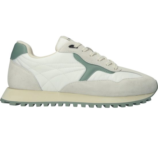 Blackstone SCORIA LEGEND - DG532 White Green Environmental - Chaussures de course - Hommes - Blanc cassé - Taille : 46