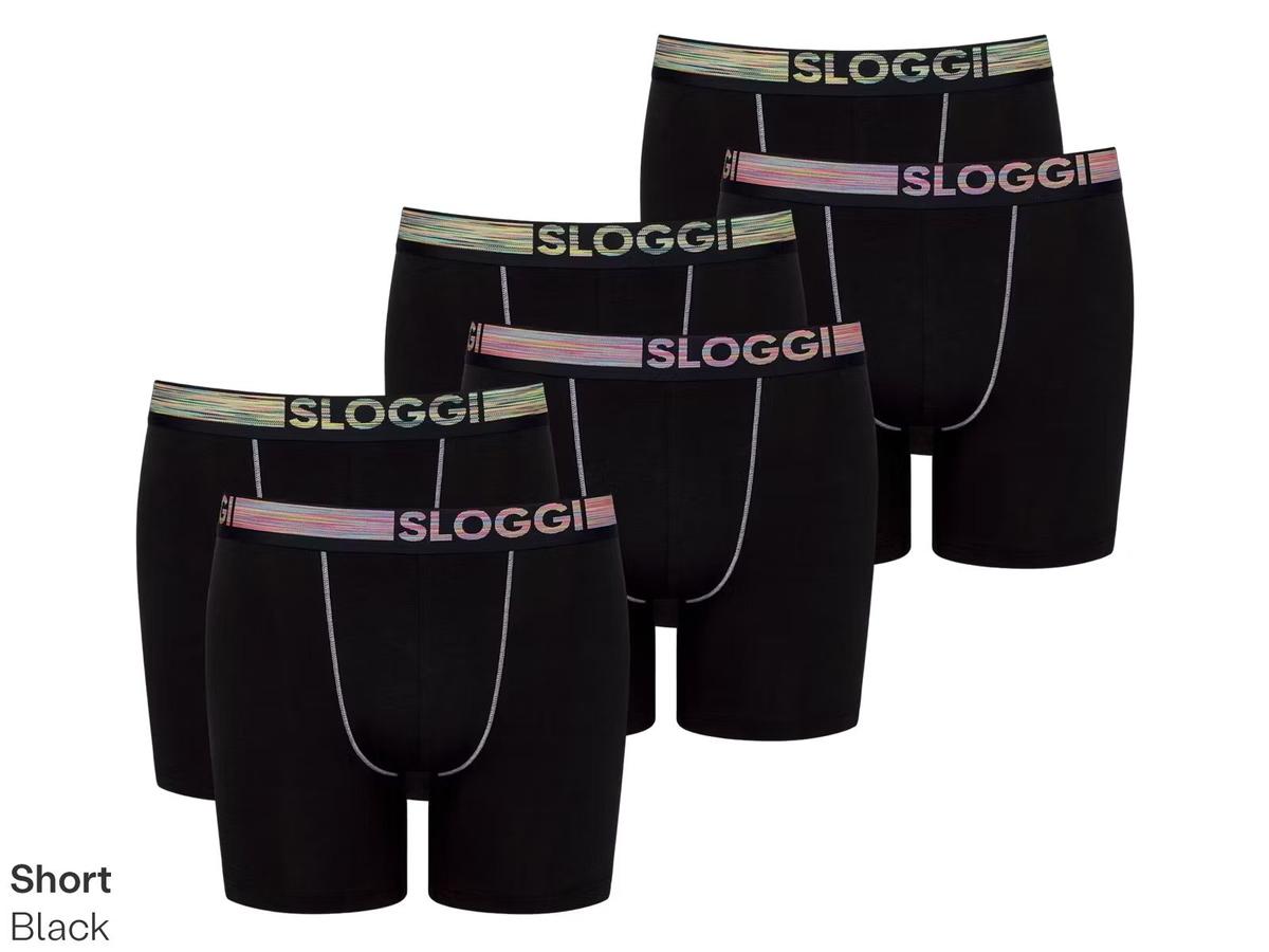 Shorty Sloggi Go ABC Natural - lot de 6 - taille L - Noir