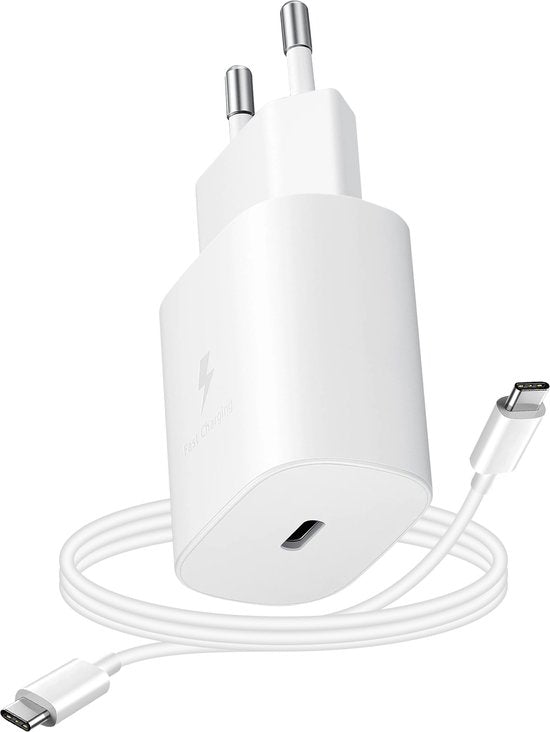 Adaptateur USB-C Samsung avec câble - 15 W - 1 m - Blanc