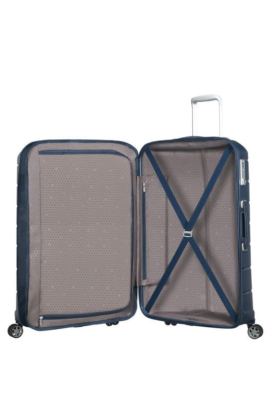 Samsonite Travel Suitcase - Flux Spinner 68/25 Expandable (Medium) Navy Blue