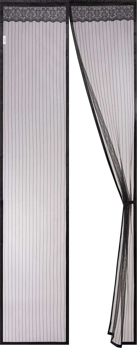 O'DADDY® Rideau de porte - Rideau anti-mouches - Magnétique - Moustiquaire de porte Deluxe 92 x 230 cm - Noir Hor - Rideaux de porte
