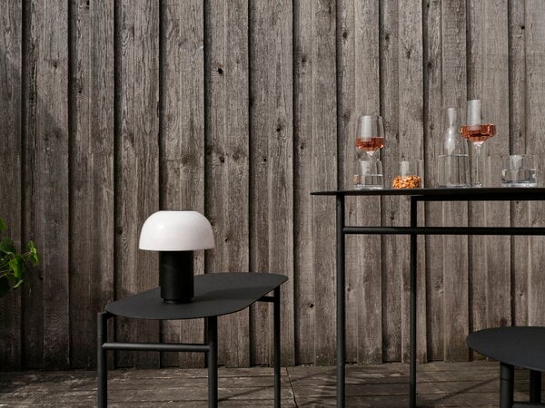 Table d'appoint Zone Denmark Disc – Pliable – Noire – Ø 70 x 72 cm