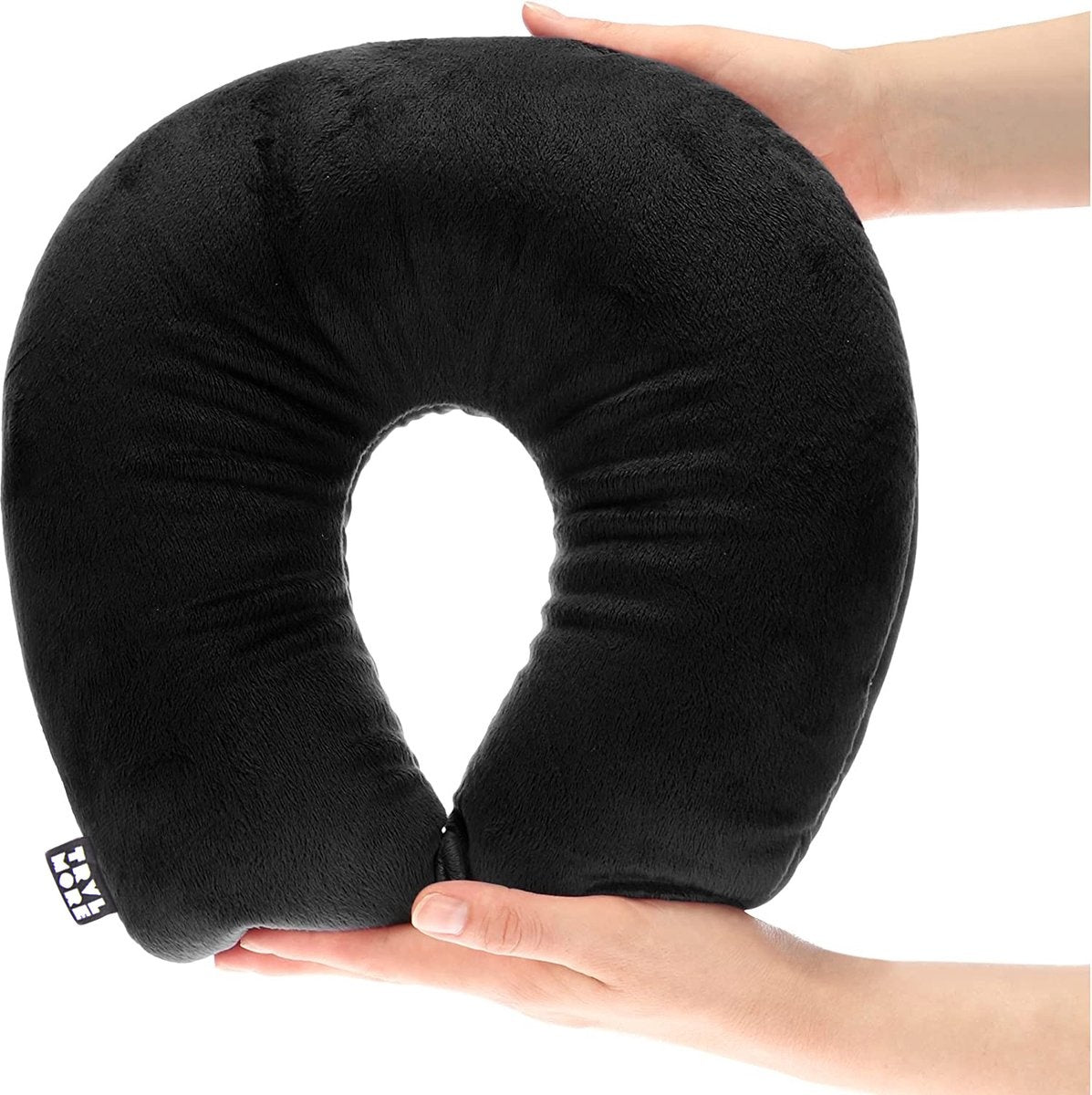 TRVLMORE Oreiller de voyage - Oreiller cervical en forme de U - Noir