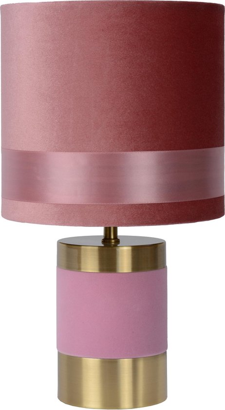Lucide EXTRAVAGANZA FRIZZLE - Lampe de table - Ø 18 cm - 1xE14 - Rose