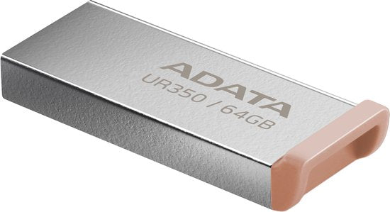 Clé USB ADATA UR350 64 Go, USB Type-A 3.2 Gen 1 (3.1 Gen 1), marron
