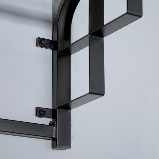 tectake - Porte-manteau mural avec étagère à chapeau Westwood - industriel foncé - 404433