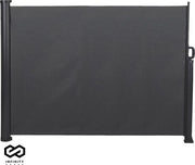 Brise-vent extensible Infinity Goods - 300 x 140 cm - Rétractable - Résistant aux intempéries - Anthracite