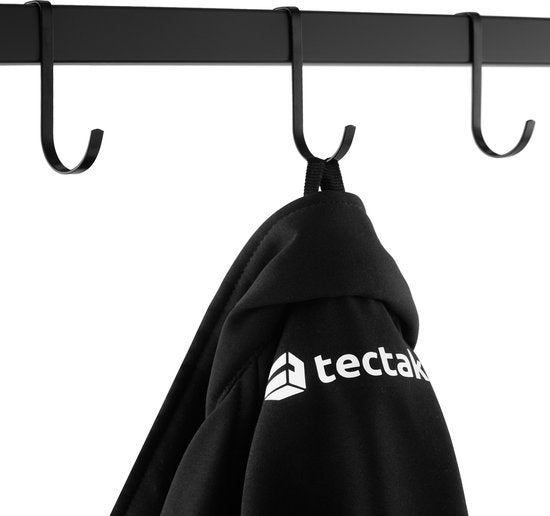 tectake - Porte-manteau mural avec étagère à chapeau Westwood - industriel foncé - 404433