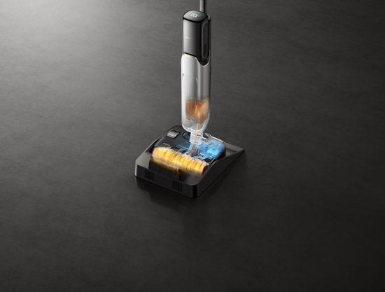 MOVA X4 Plus – Aspirateur balai sans fil avec fonction de lavage - Puissance d'aspiration de 20 000 Pa - Station d'auto-nettoyage - Nettoyage à l'eau chaude jusqu'à 100 °C