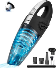 Aspirateur à main Turbo-7 - VAIVE - Aspirateur sans fil - Accessoires inclus - Noir / Gris