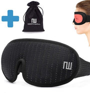Masque de sommeil Northwall Luxe - 100% occultant - Mousse à mémoire 3D - avec sac de rangement