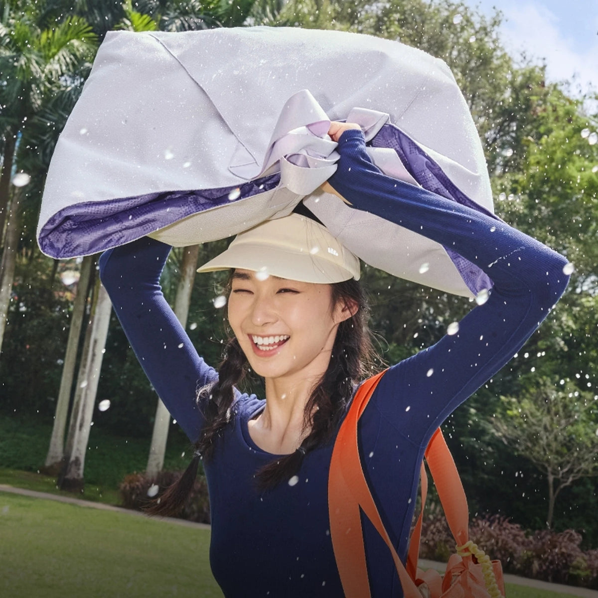 Sac de transport pliable Beneunder LC168 - Lilas - 35 L, extensible, ultraléger (220 g)