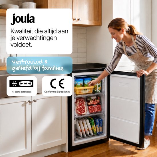Congélateur de table Joula - Modèle autonome mini / petit format - 60 litres - 3 tiroirs de congélation - Noir