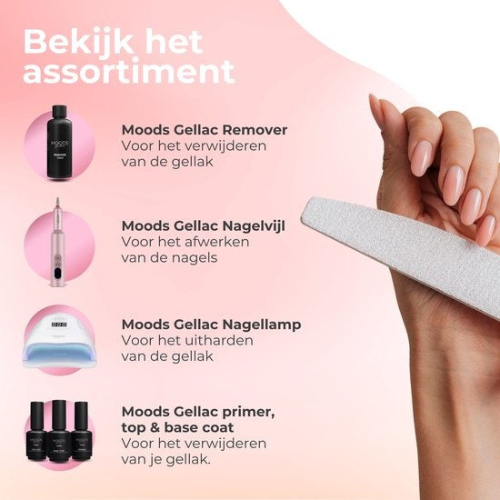 Moods Gellac 6-Piece Set - Gel Nail Polish - 8ML - Little Bakery Edition - Nails - Gel Polish Starter Pack - Chic Colours