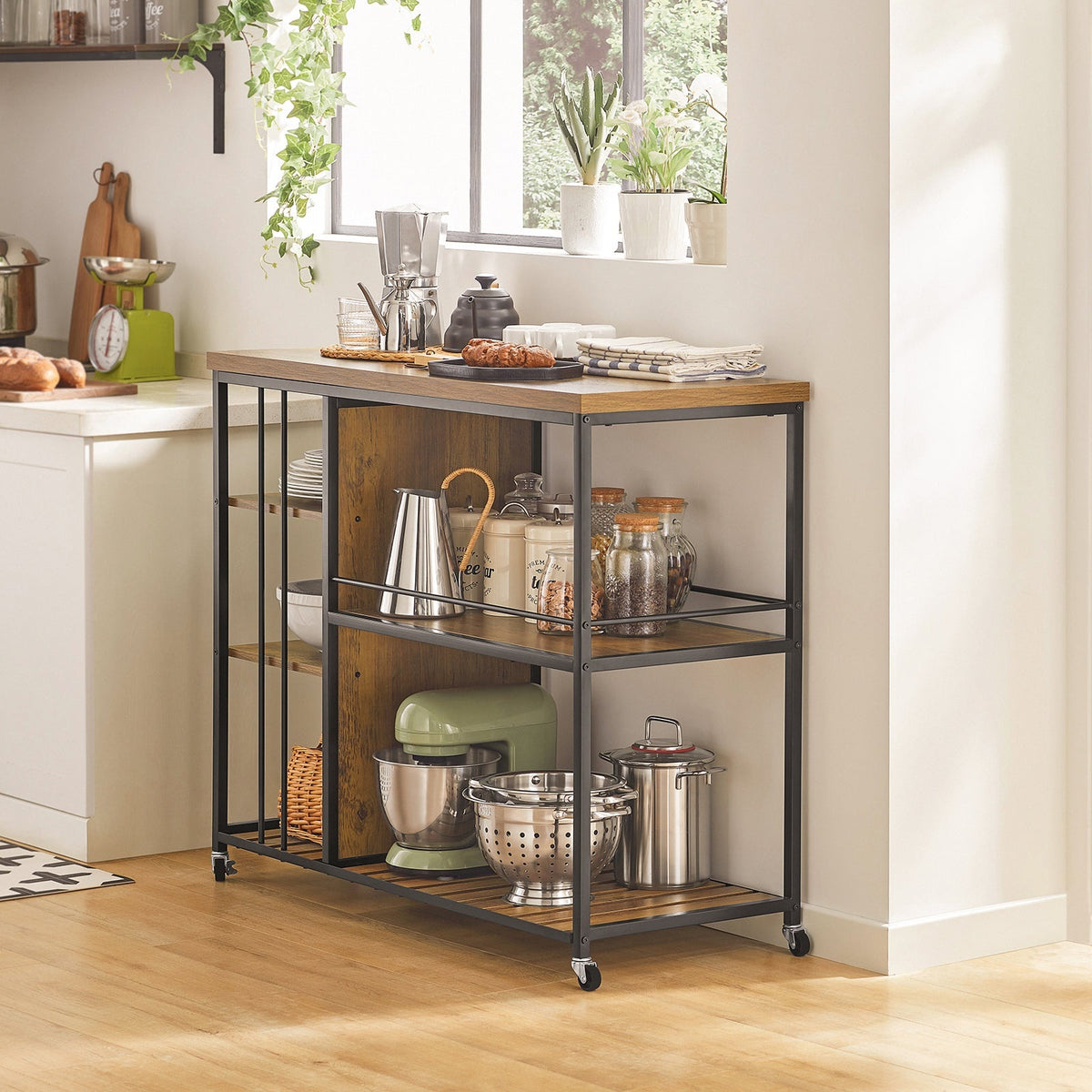 SoBuy Chariot de service - Industriel - Max. 75 kg - 110 x 45 x 92 cm