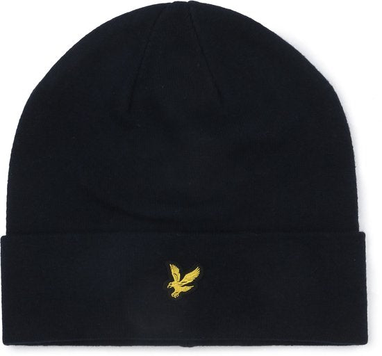 Bonnet Lyle & Scott en laine mélangée, bleu marine - Taille unique - Homme